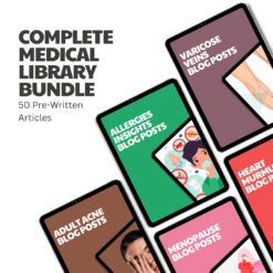Complete Medical Library Bundle – 50 Pre-Written Articles