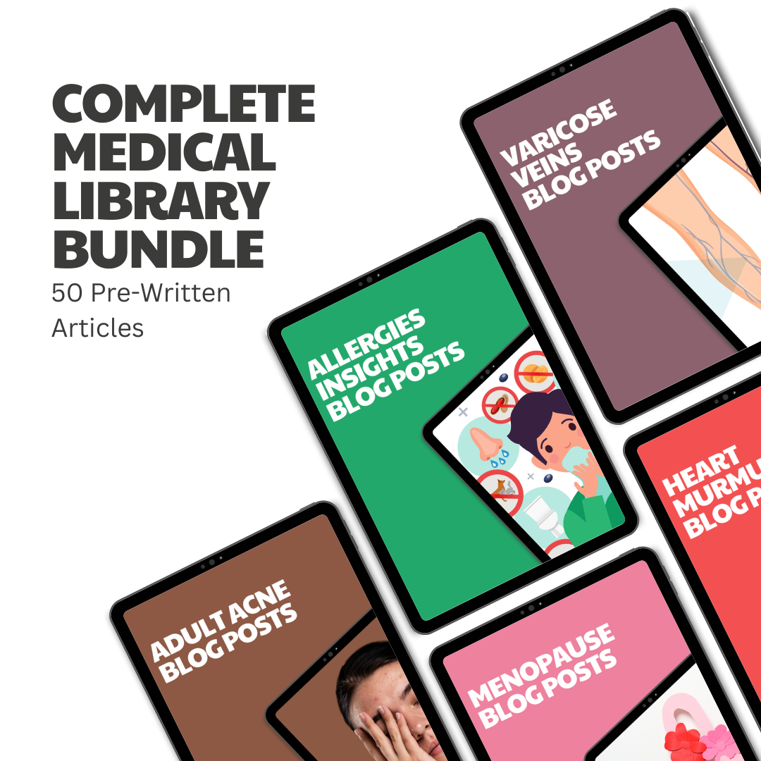 Complete Medical Library Bundle – 50 Pre-Written Articles