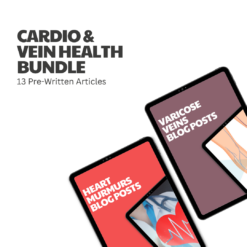 Cardio & Vein Health Bundle – 13 Pre-Written Articles